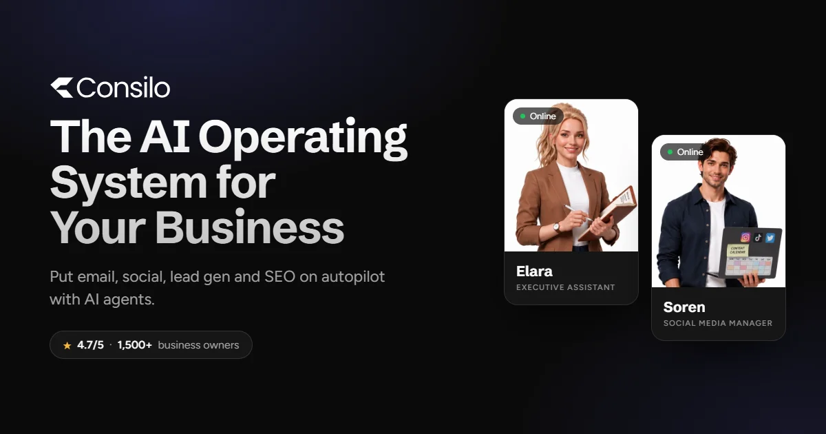 Consilo — the AI operating system for your business, built by OGP Labs